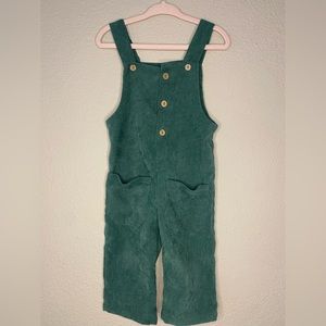 Ribbed Overalls - Green